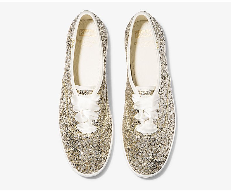 Gold on sale sparkle keds